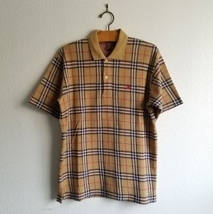 Vintage 90s Burberrys of London Nova Check Polo